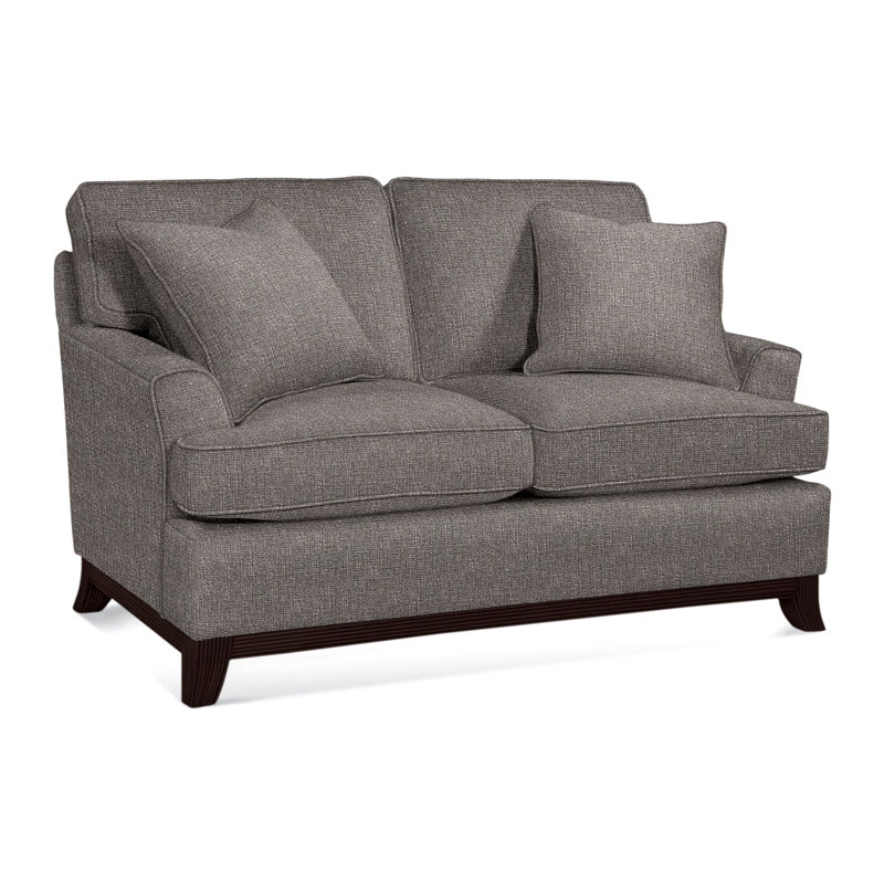 Oaks Way Loveseat, Brown Geometric, 0456-33, Java Finish