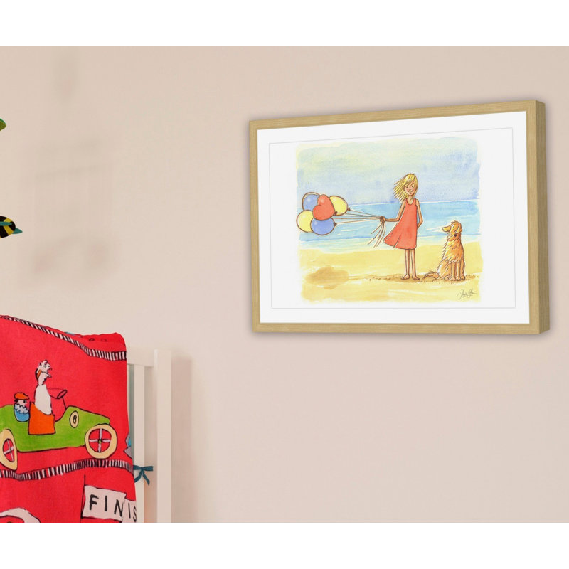 Bell Windy Beach by Phyllis Harris - Print, 41cm H x 61cm W