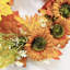 Couronne d'érable et de tournesol 20 po faite à la main pour l'automne et l'hiver