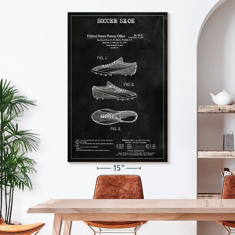 «Soccer Soccer BW», reproduction sur toile, H 51 po x l 34 po 