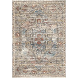 Machado Traditional Power Loom Performance Beige Rug