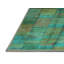 Tapis bleu / brun en chenille / polyester tissé à la machine Seith-671003384