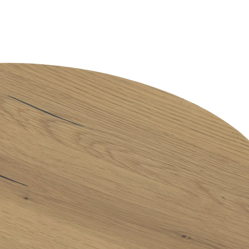 Humphrey Round End Table-Light Oak Resin