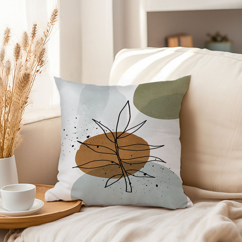 Botanical Leaf Bohemian III Leaves, 16"H x 16" W