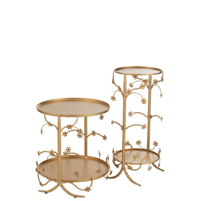 Sherley Floor Shelf Nesting Tables