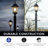Cathe Outdoor Light and Lamp Post Bundle – Plastic Cross Arm and Clear Glass