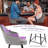 Matthys Swivel Upholstered Velvet Counter Stool with Steel Frame