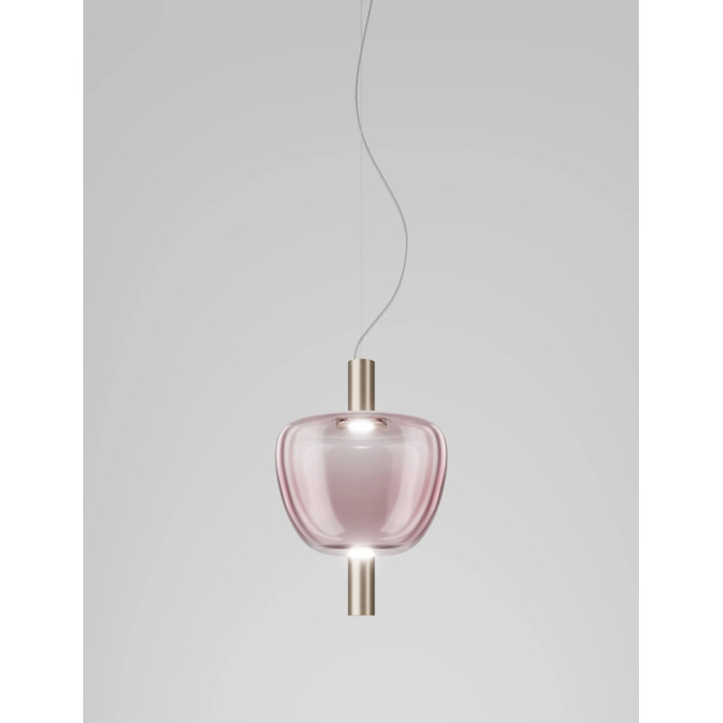 Riflesso Suspension 3 Light Amethyst Transparent Matt Gold 3 L2210 Ul, Matte Gold, Light Amethyst Transparent