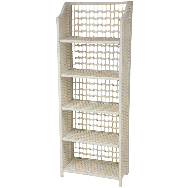 Tablettes en fibre naturelle Johns, (5 tablettes) H 53 po x l 19,5 po x P 10 po, Blanc
