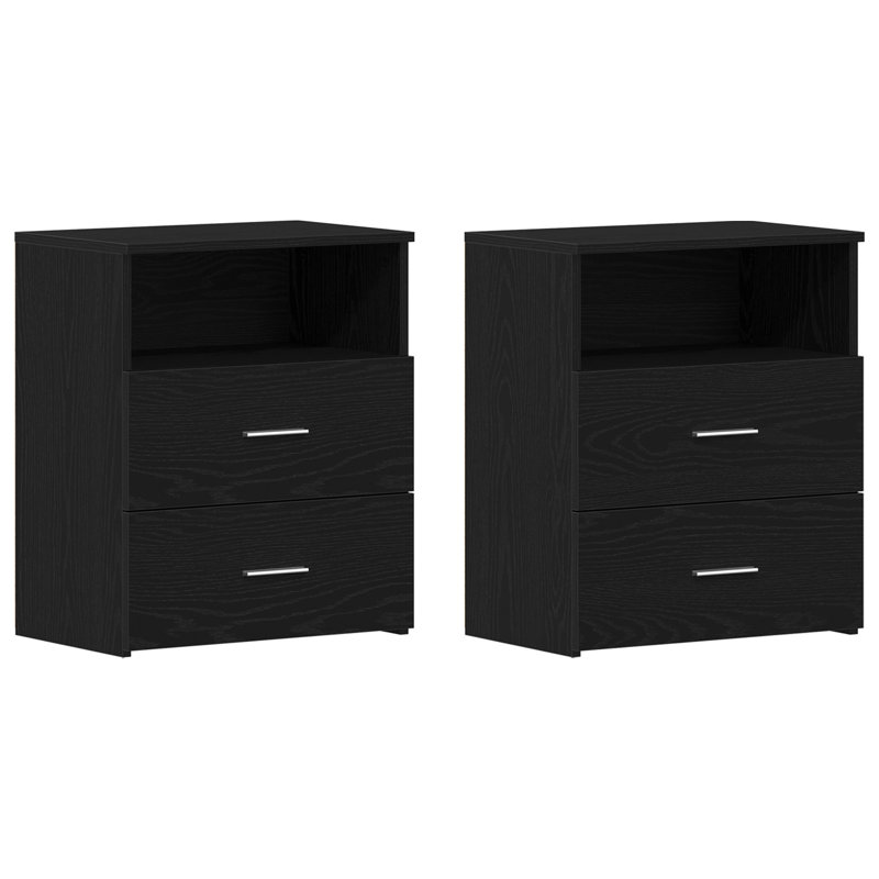 50cm W Manufactured Wood Bedside Table, Set of 2