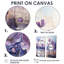 «Violet Flower Meadow Harmony III» - décoration murale rose-1865724809-1865724810-1865724808