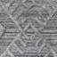 Tapis intérieur rectangulaire gris foncé en polypropylène tissé à la main Kilim-1526375449
