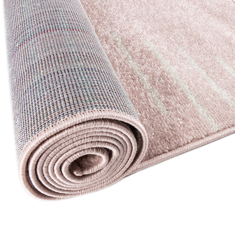 Tapis rose Dacula, Rectangle 6 pi 1 po x 9 pi