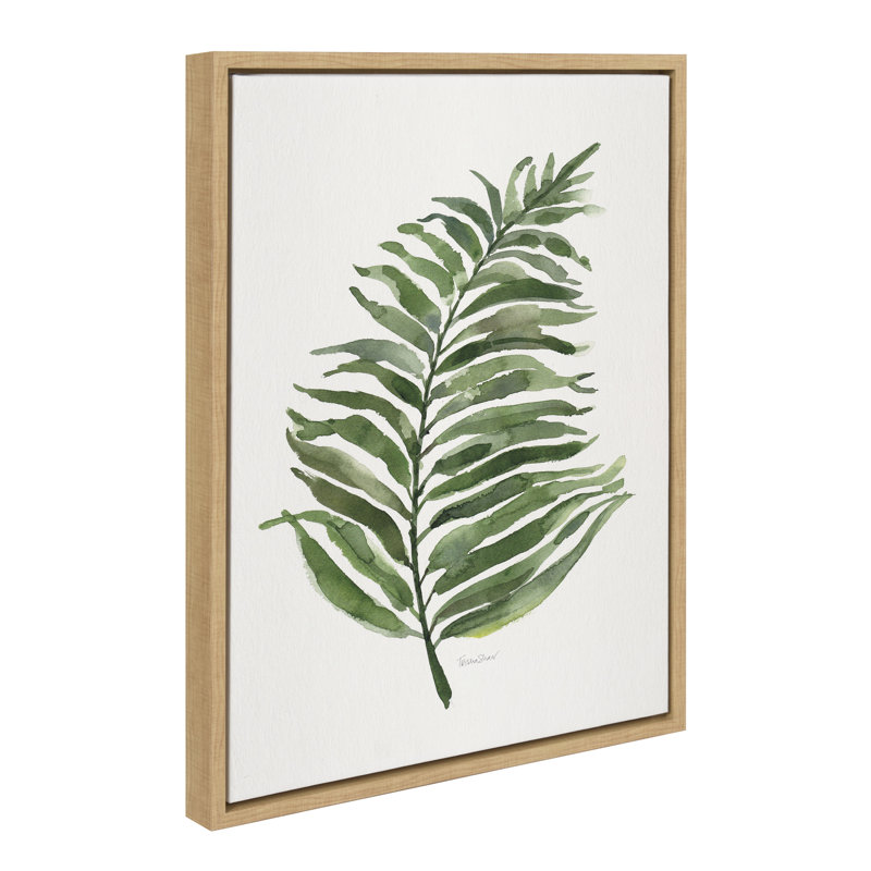 «Green Fern» par Patricia Shaw, reproduction d'art sur toile encadrée