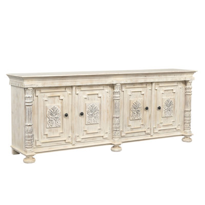 Carved 4-door Solid Wood Sideboard