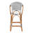 Billingslee Bali & Pari Genica Classic French Two-Tone Weaving And Natural Rattan Bar Stool-182145215