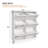 Modern Elegant Narrow Tipping Bucket Shoe Cabinet with 6 Flip Drawers - Cream White Entryway Shoe Storage Organizer with Adjustable Shelves and 3 Silvery Hooks