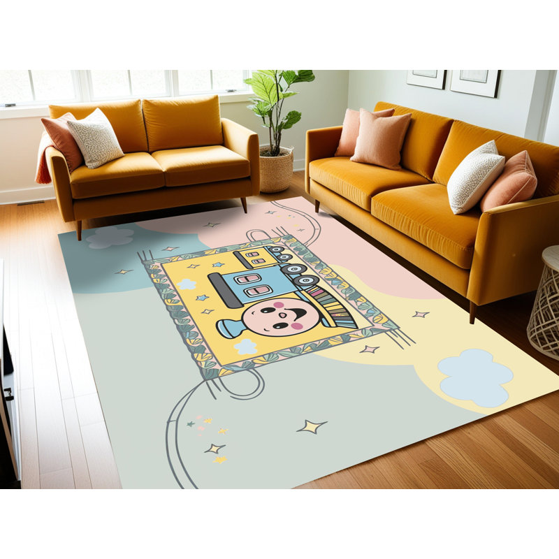 Tapis pour enfants East Urban Home, Rectangulaire 8 pi x 12 pi