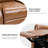 Allan Faux Leather Swivel Rocker Manual Recliner-2039150241