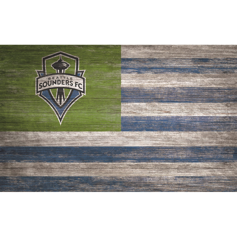 Décoration murale drapeau vieilli, Sounders de Seattle