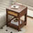 15.75" Rattan End Table With  Drawer, Modern Nightstand, Side Table For Living Room, Bedroom-1092803591