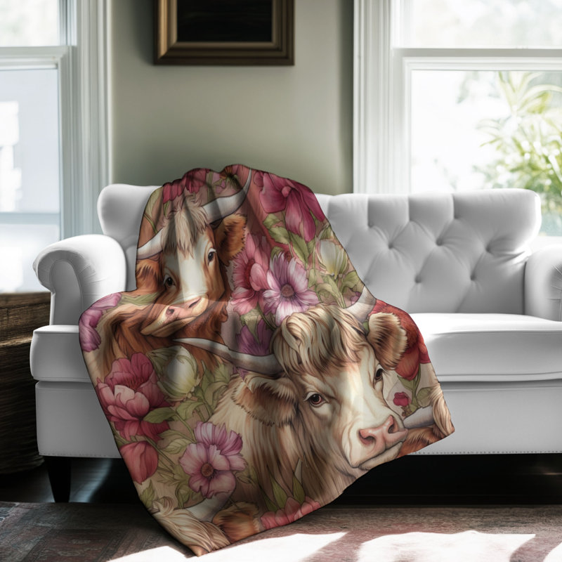 Couverture rustique Highland, Grand lit