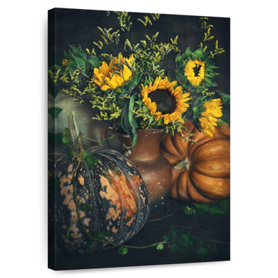 Harnek Pumpkin And Sunflowers
