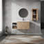 Meuble-lavabo mural sophistiqué avec caractéristiques pratiques