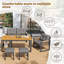 6 - Person Patio Dining Set with Rectangular Table