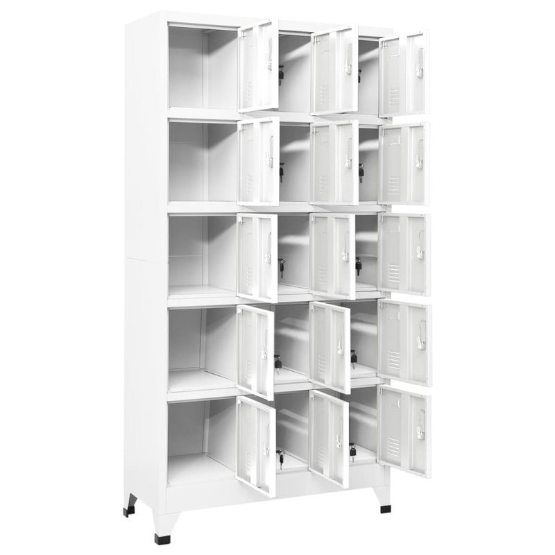 Wadlington Metal 1 - Tier 90cm Employee Locker, Grey