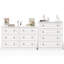 Ensemble de chambre à coucher 2 pièces: commode à 6 tiroirs et commode à 4 tiroirs (ensemble de 2)-1067917397