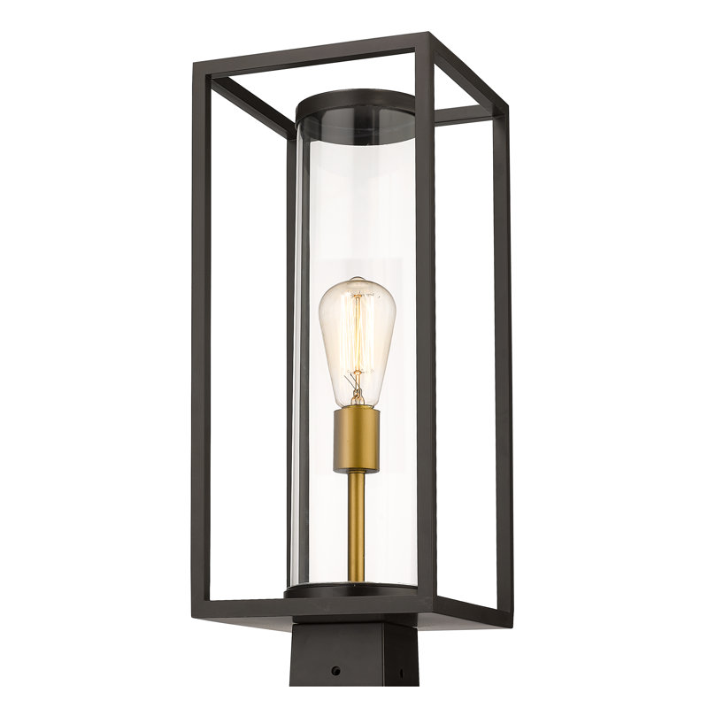 Tête de lanterne 1 lumière Bello, Doré / Noir
