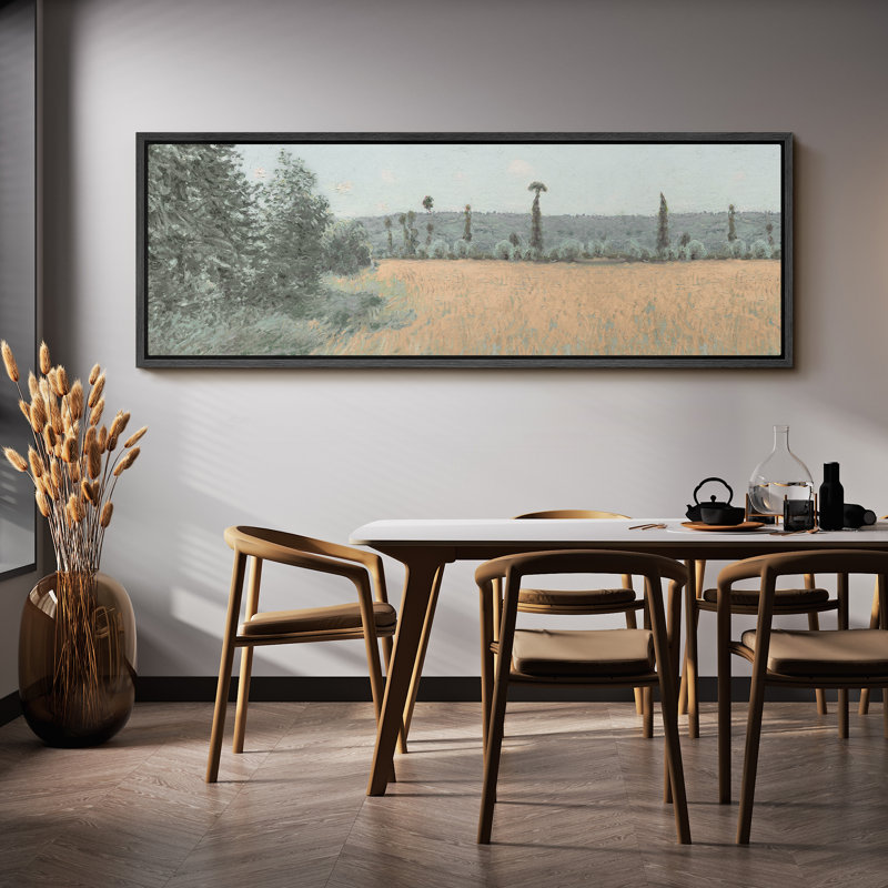 «Rustic Countryside», impression sur toile encadrée, H 20 po x l 60 po, Noir, noir, noir, noir