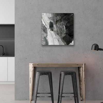«Rocky Ravine Bw» par Albena Hristova, art mural en verre acrylique