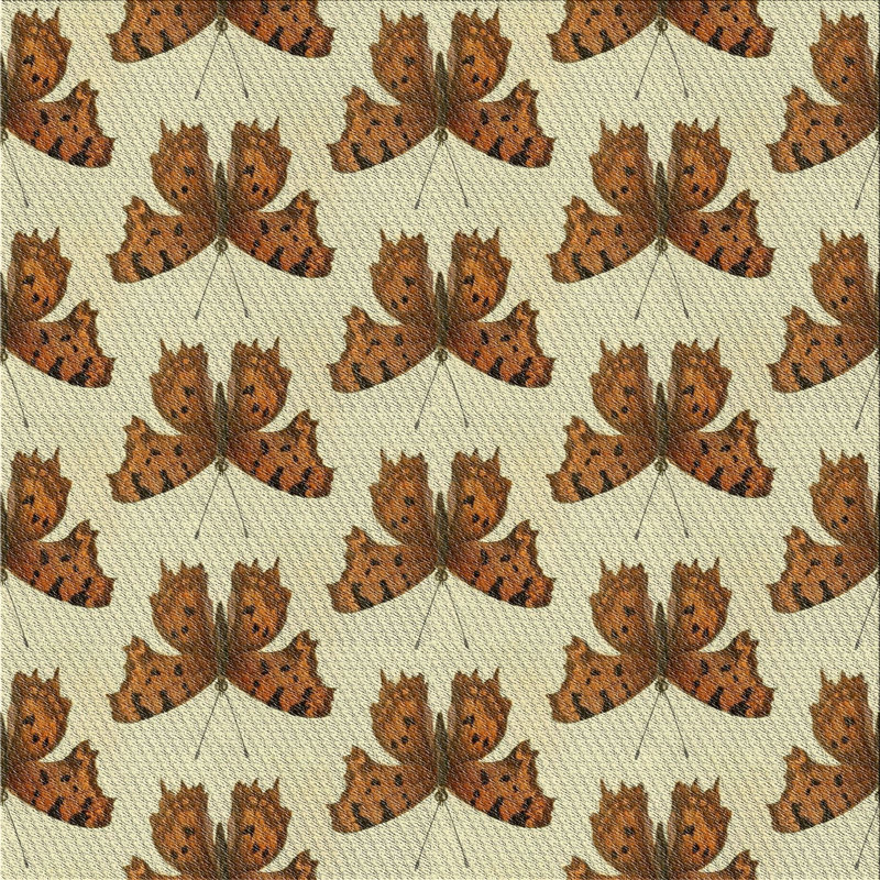 Tapis décoratif brun Jantzen, Carré 6 pi