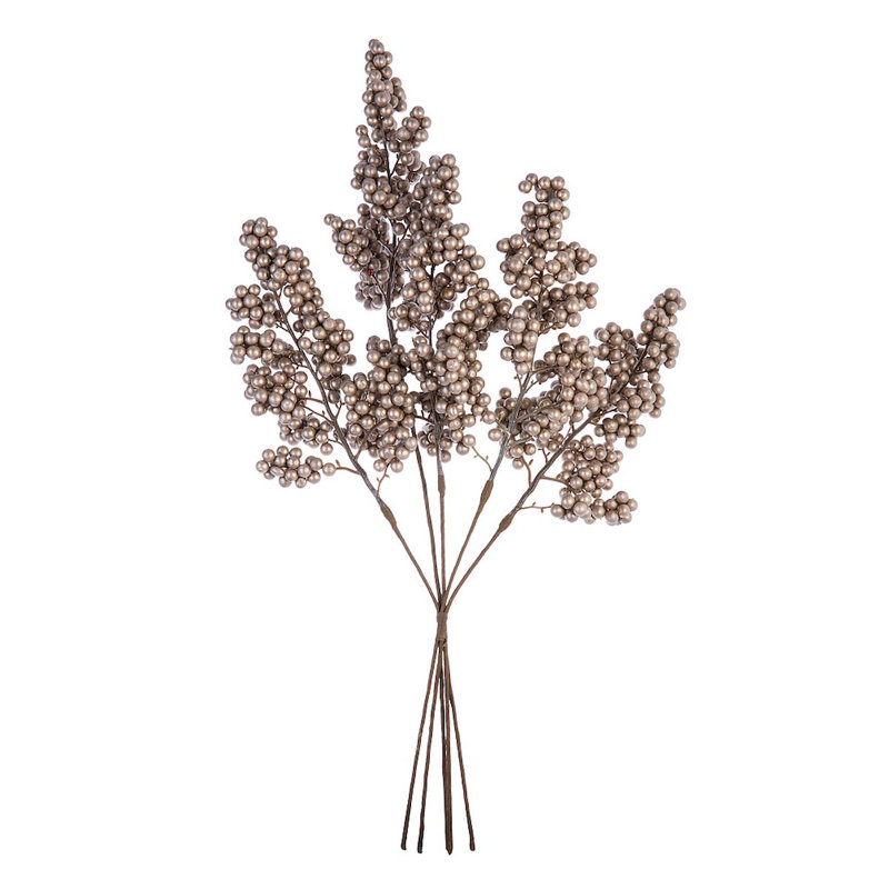 Branche de feuillage artificiel 16 po, Or