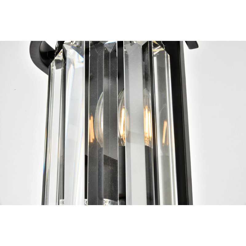 Plafonnier encastré 8 po Yazmin, Brun moka, Cristal (transparent)