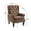 Chaise avec accoudoirs et structure en bois-607832694