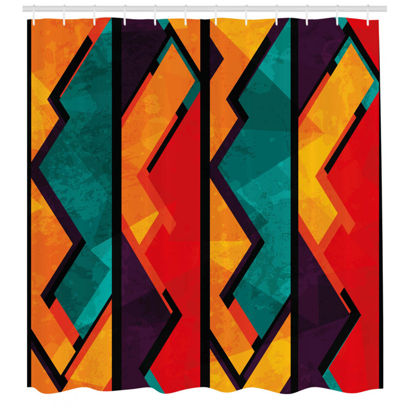Shower Curtain Set + Hooks, 84" H x 69" W