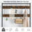 31.5”L Hall Tree with 9 Hooks & 5 Shelves – Multifunctional Coat Rack Shoe Storage for Entryway