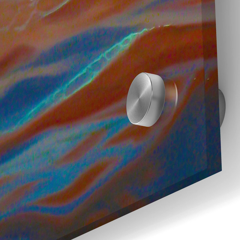 «Red Solid» de Valery Vecu Quitard par Red Barrel Studio®, art mural en verre acrylique, ACR-39949