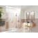 Stellar 84 in. W x 78 in. H Fully Frameless 3 Panel Inline Glass Hinged Shower Enclosure
