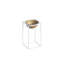 Pot décoratif en métal Becontree Elegant, blanc et or, 6,0 x 15,7 pouces | Fabrication 100% métal, poids léger à 1,96 lb | Parfait pour les plantes d'intérieur et la décoration intérieure, aucune installation requise, design élégant et moderne-114228057