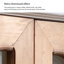 Buffet en bois manufacturé Burlywood