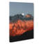 Moon Over The Red Mountains In Italy In Abstract - Wrapped Canvas-55310687