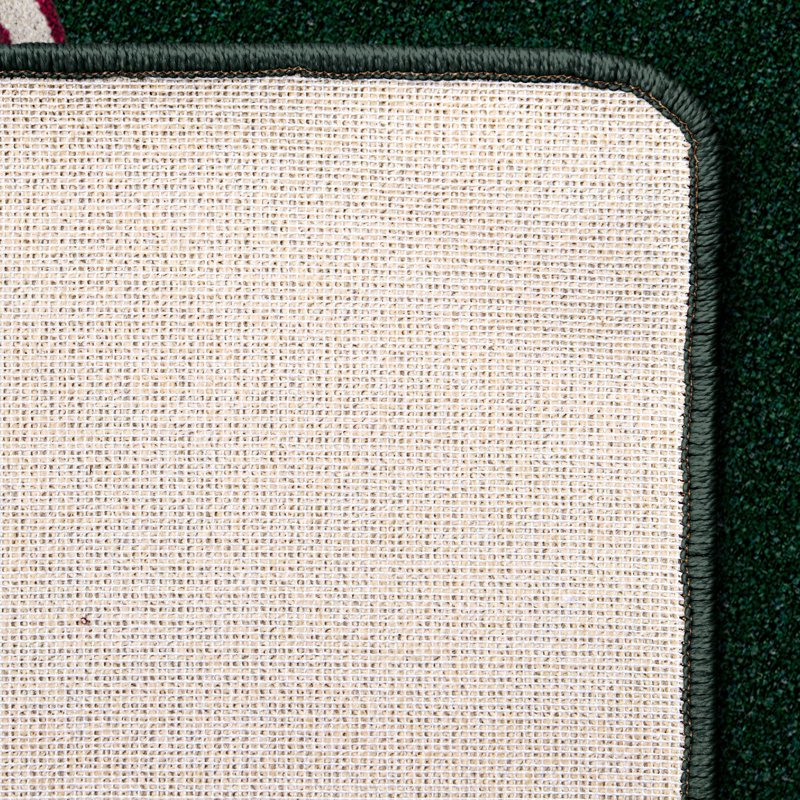 Alminus Billiards Emerald Area Rug, Rectangle 10'9" x 13'2"
