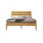 Tanira Full Size Mid-Century Solid Wood Platform Bed Frame, TAB-41-F, with Slatted Headboard, Honey Oak, No Box Spring Needed-1966354043-1966354036