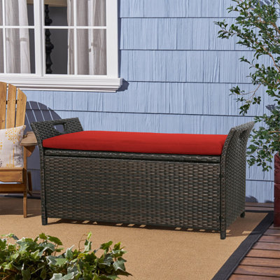 Banc de rangement en polyéthylène résistant à l'eau 27,6 gallons Iwicker