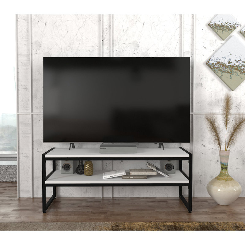 Sundquist Unfinished TV Stand for TVs up to 42", White
