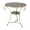 Gueridon Table-Brass/Black Granite